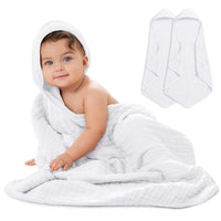 Serviette à capuche - Paquet de 2 - Blanc
