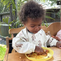 Bavettes manches longues - Poche haute - Ours et petites oies