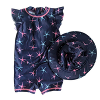 Maillot de bain & chapeau - 12 Mois