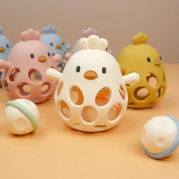 Jouet de Dentition en Silicone - Poussins