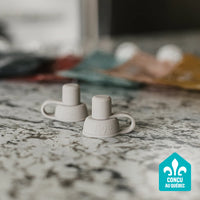Becs anti-versements pour pochettes alimentaires (2 unités) sans dégât