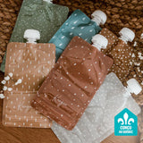 Pochettes Alimentaires Réutilisables NEUTRE (ensemble de 6) Sachets/Sacs Écologiques à compote, yogourt smoothie (Copie)