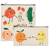 Lot de 2 sacs à collation Funny Food