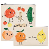 Lot de 2 sacs à collation Funny Food