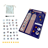 Tableau magnétique de routine pour enfants – Tableau de récompense - Bleu