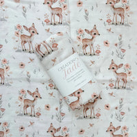 Mousseline Création Jade - bambou & coton - Bambi
