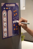 Tableau magnétique de routine pour enfants – Tableau de récompense - Bleu