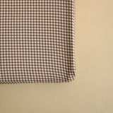 Housse pour matelas à langer - Vichy brown