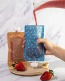 Pochettes Alimentaires Réutilisables NEUTRE (ensemble de 6) Sachets/Sacs Écologiques à compote, yogourt smoothie (Copie)
