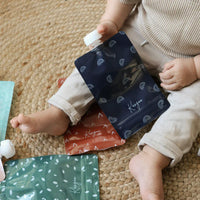 Pochettes Alimentaires Réutilisables BOHO (ensemble de 6) Sachets/Sacs Écologiques à compote, yogourt smoothie
