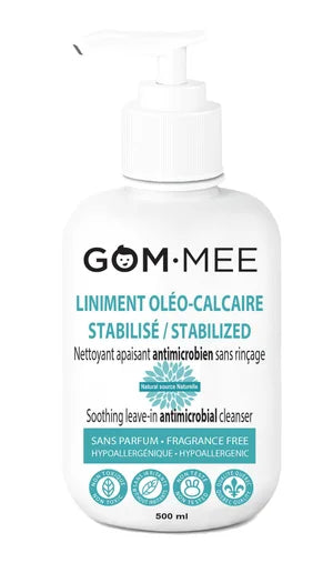 Liniment Oléo-Calcaire Stabilisé ANTIMICROBIEN Hypoallergénique Peau Sensible Bébé 500ml | GOMMEE