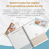 Livres souples de naissance en Français –  planètes et arc-en-ciel