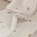 Mousseline Création Jade - bambou & coton - Petites fleurs - Camille