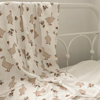 Mousseline Création Jade - bambou & coton - Petites oies
