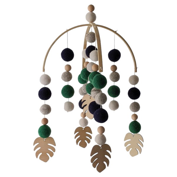 Mobile pour bébé | Feuilles de Monstera 1.1