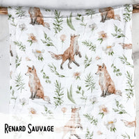 Renard Sauvage – Mousseline Bambou/Coton