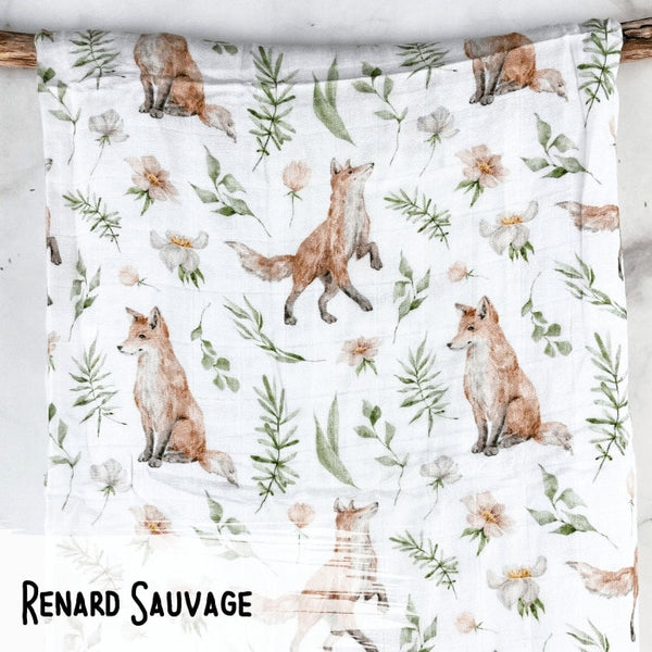 Renard Sauvage – Mousseline Bambou/Coton