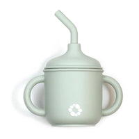 Gobelet Paille en Silicone - Sauge