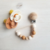 Attache-suce Bois - Admiration - Butterrum speckle et ivoire