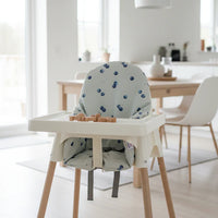 Housse pour coussin de chaise IKEA - Bleuets