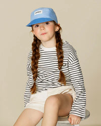 Casquette en lin - Duo bleu