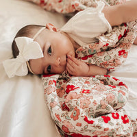 Mousseline Création Jade - bambou & coton - Christmas floral