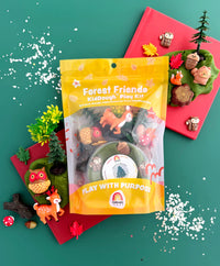 Ensemble de pâte à modeler KidDough – Thème animaux de la forêt 🦊🌲