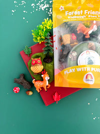Ensemble de pâte à modeler KidDough – Thème animaux de la forêt 🦊🌲