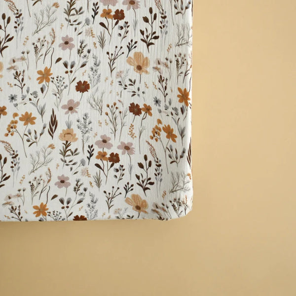 Housse pour matelas à langer - Wildflowers