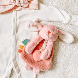 Peluche avec jouet de dentition en silicone - Lapin - Itzy Ritzy