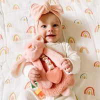 Peluche avec jouet de dentition en silicone - Lapin - Itzy Ritzy
