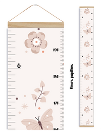 Échelle de croissance - Fleurs papillons