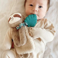 Peluche avec jouet de dentition en silicone - Paresseux - Itzy Ritzy