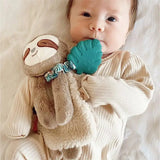Peluche avec jouet de dentition en silicone - Paresseux - Itzy Ritzy