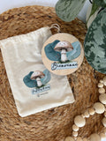 Ensemble de pastilles de mois bébé – Bois et impression couleur