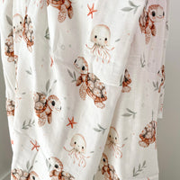 Mousseline Création Jade - bambou & coton - Tatiana la tortue