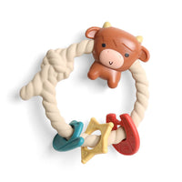 Hochet de dentition en silicone - Vache highland - Itzy Ritzy