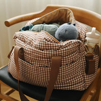 Sac à couches - Vichy brown