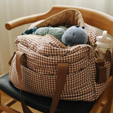 Sac à couches - Vichy brown
