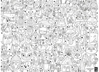 Coloriage géant PICO - Les amis de la forêt