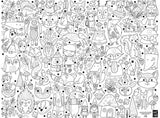 Coloriage géant PICO - Les amis de la forêt