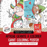 Coloriage géant PICO - c'est l'hiver