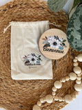 Ensemble de pastilles de mois bébé – Bois et impression couleur