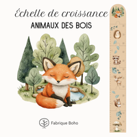 Échelle de croissance - Animaux des bois
