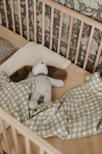 Drap contour lit de bébé - Latte