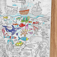 Coloriage géant PICO - La mer