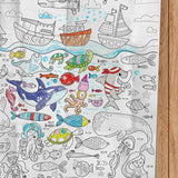 Coloriage géant PICO - La mer