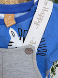 Ensemble salopette et t-shirt Up baby 12-18 mois