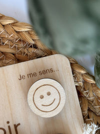 Tableau Routine enfant en bois évolutive, matin et soir
