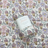 Mousseline 70% bambou - Crème glacée Lilas